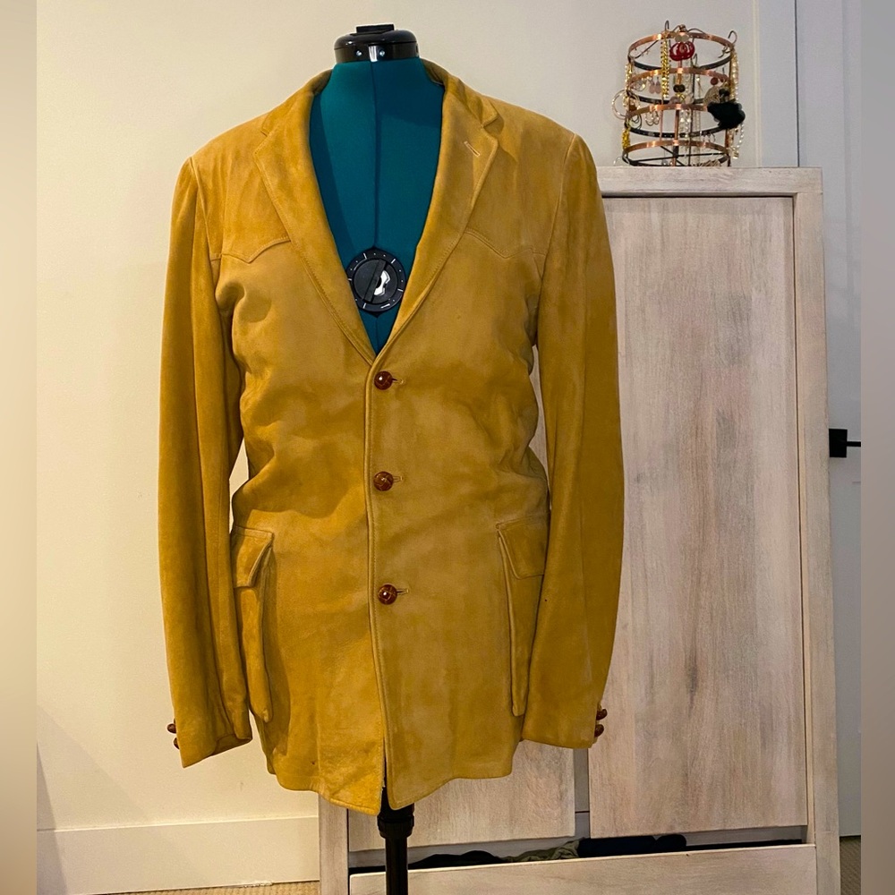 Suede Fieldmaster outerwear suede jackets wooden buttons